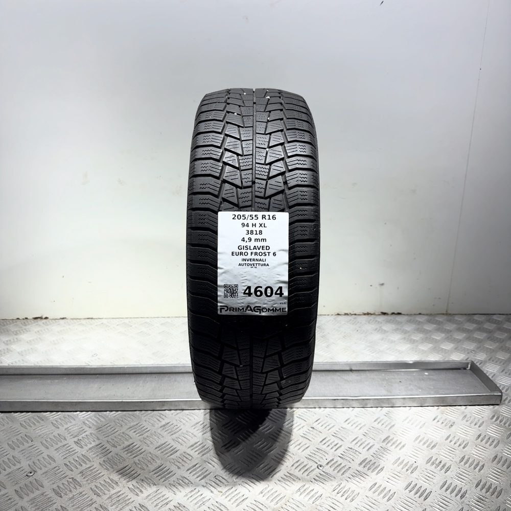 Gomma Usata 205 55 R16 94H XL Gislaved Euro Frost 6 Invernale
