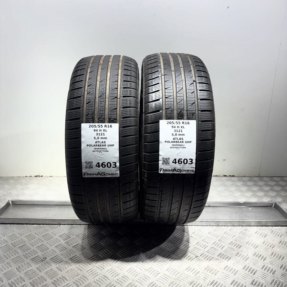 Gomme Usate 205 55 R16 94H XL Atlas Polarbear Uhp 71% Invernali