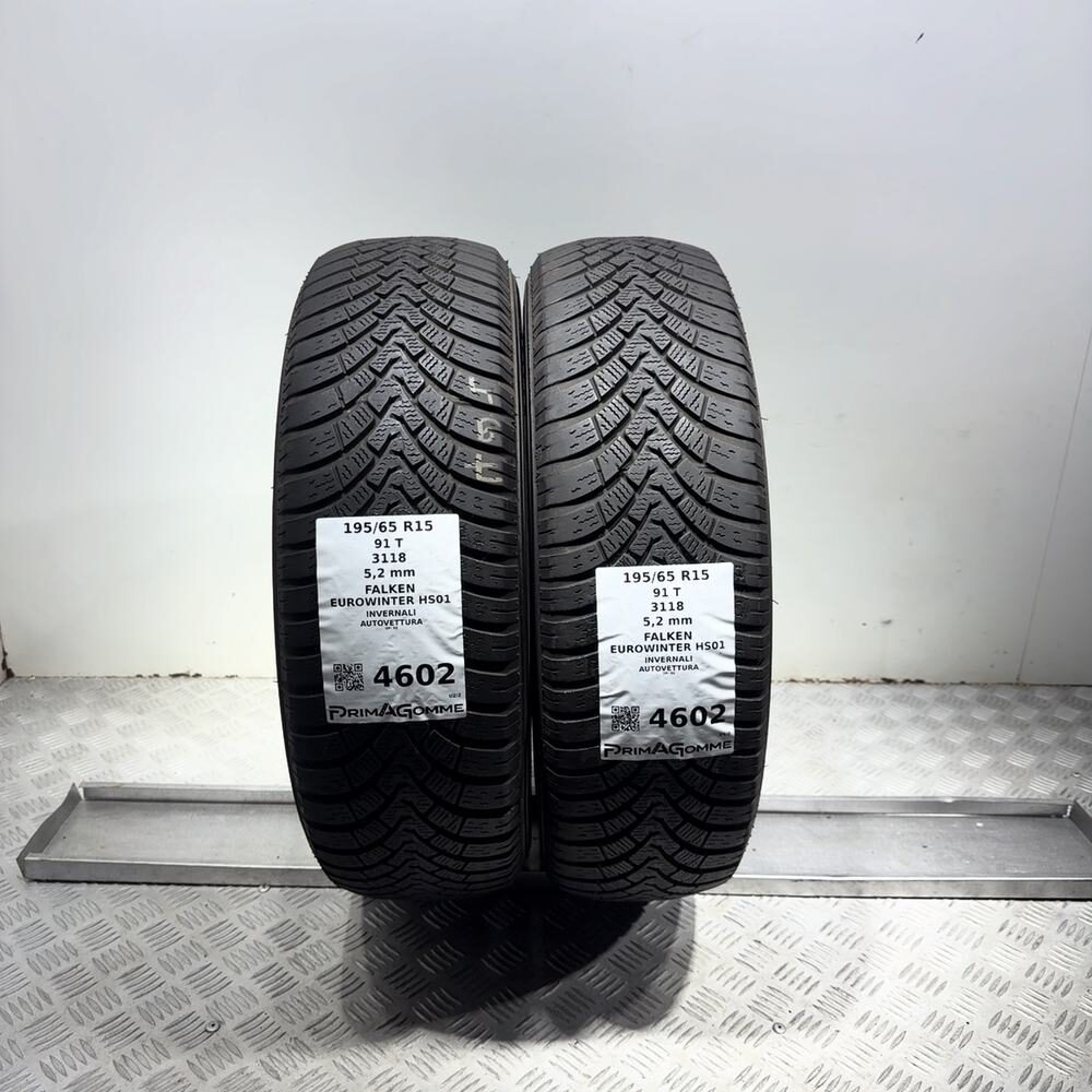 Gomme Usate 195 65 R15 91T Falken Eurowinter HS01 74% Invernali