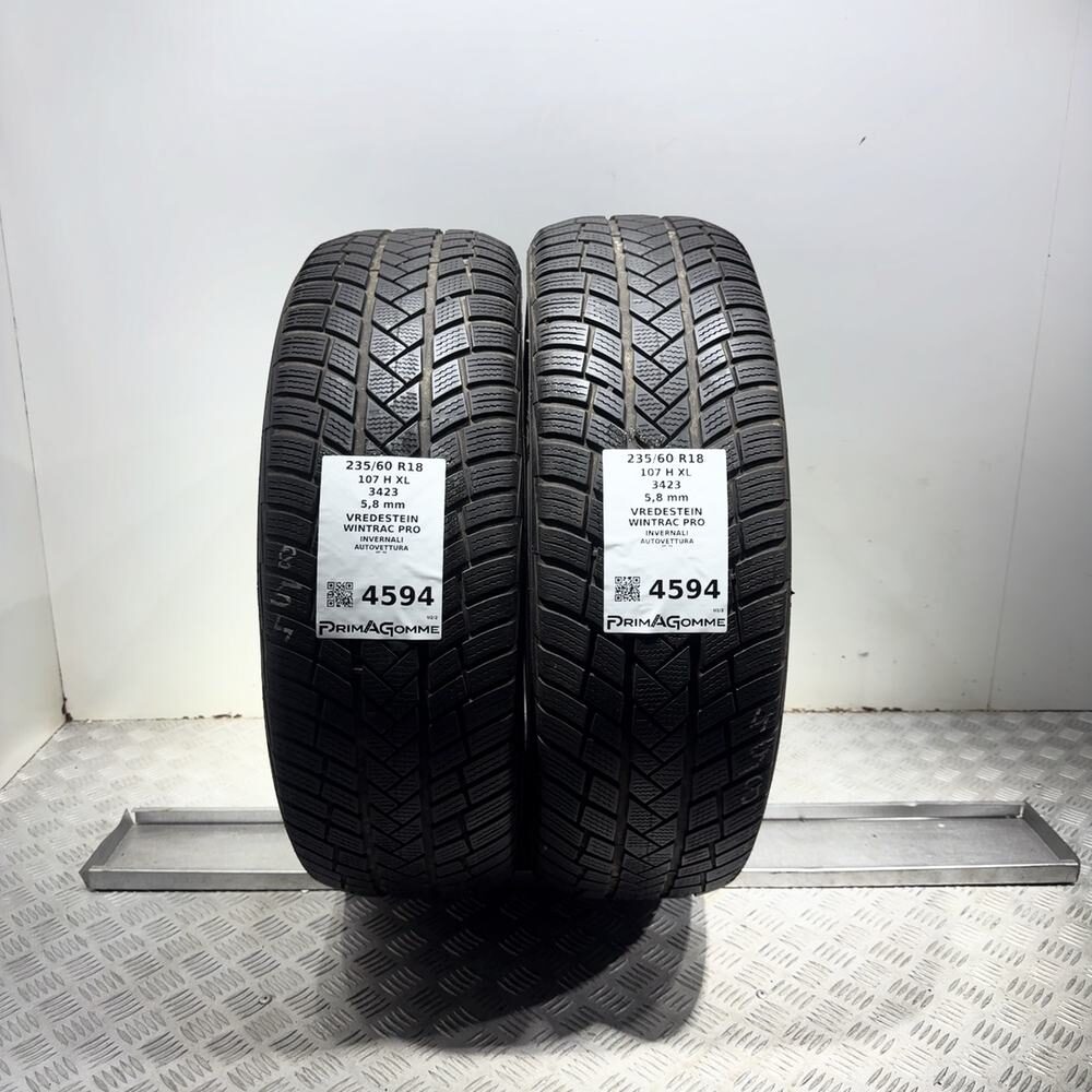 Gomme Usate 235 60 R18 107H XL Vredestein Wintrac Pro 83% Invernali