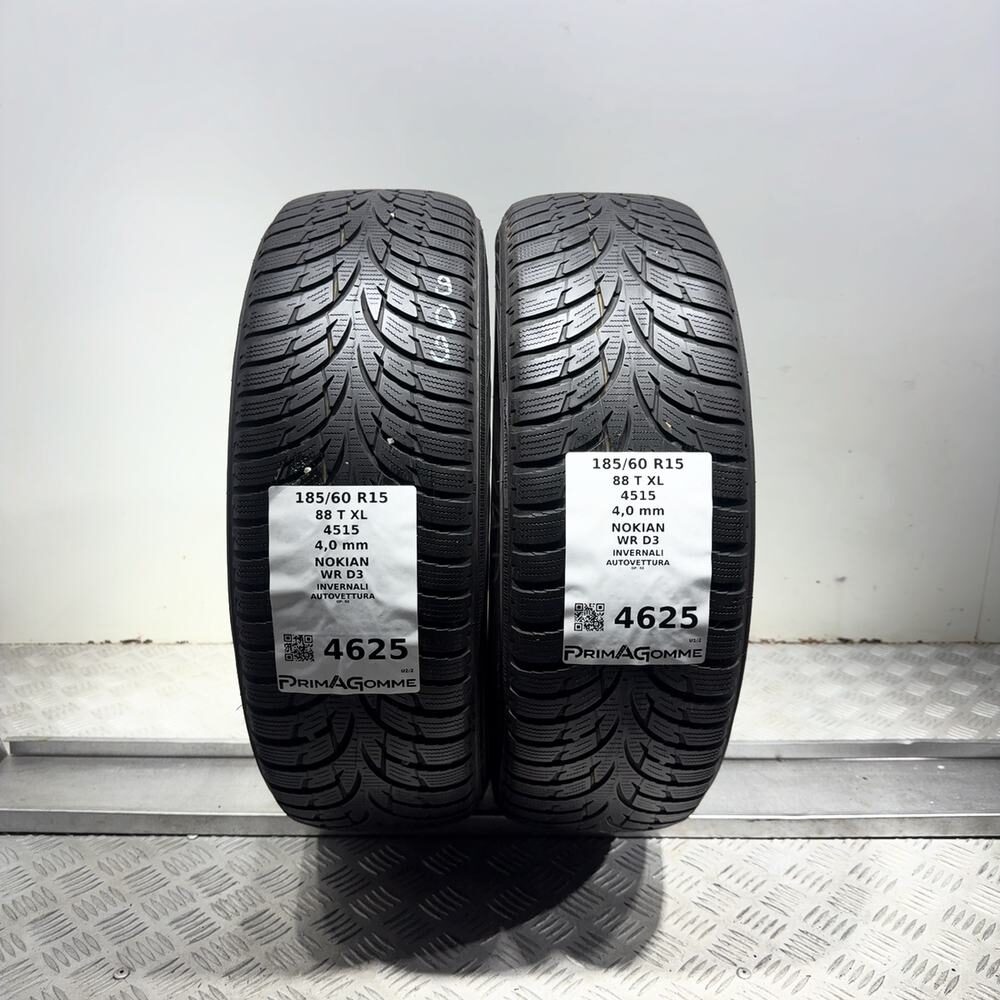 Gomme Usate 185 60 R15 88T XL Nokian WR D3 Invernali