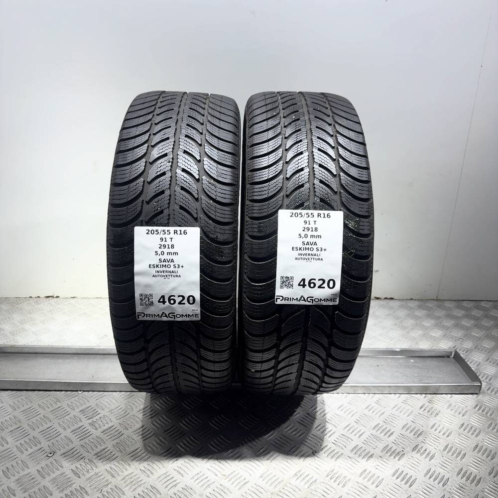Gomme Usate 205 55 R16 91T Sava Eskimo S3+ 71% Invernali