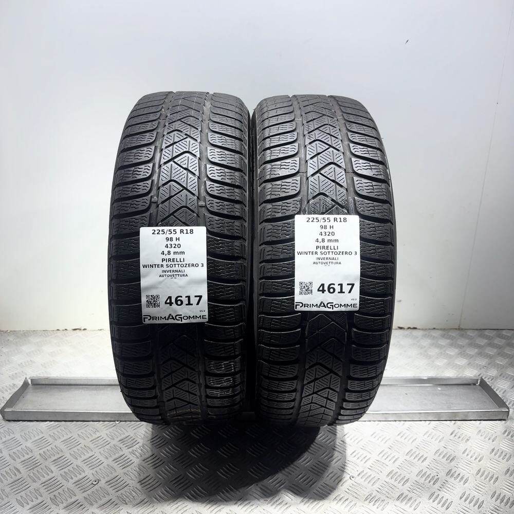 Gomme Usate 225 55 R18 98H Pirelli Winter Sottozero 3 Invernali