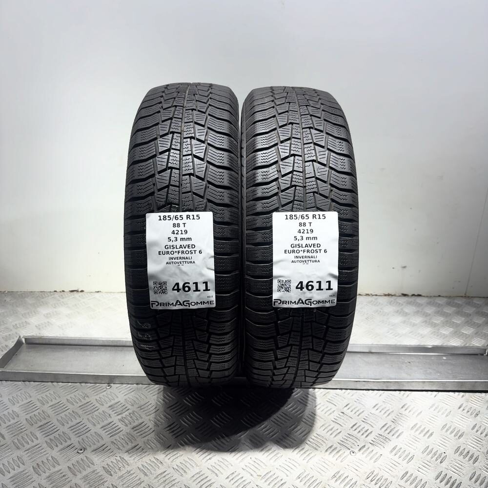 Gomme Usate 185 65 R15 88T Gislaved Euro*Frost 6 76% Invernali