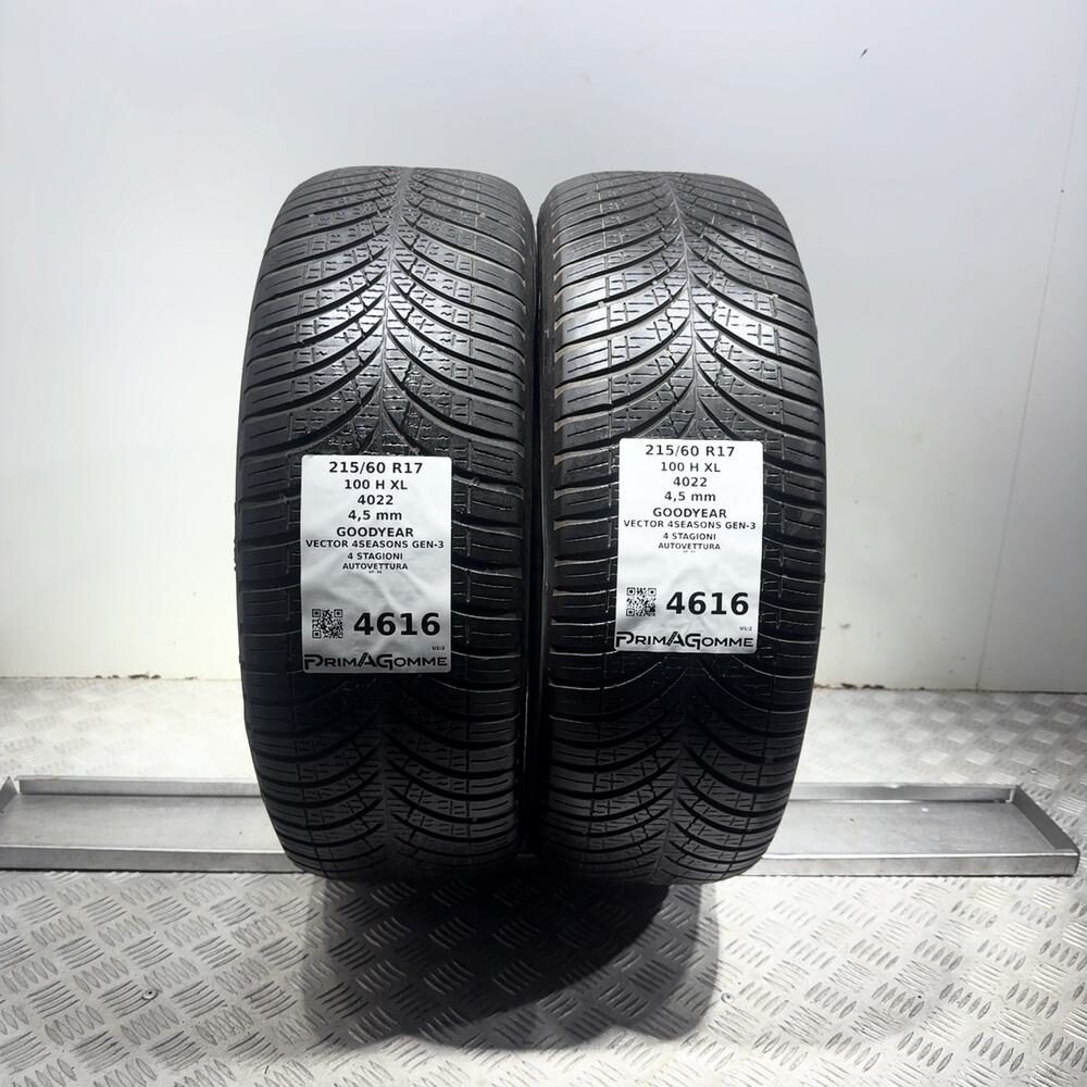Gomme Usate 215 60 R17 100H XL Goodyear Vector 4Seasons Gen-3 4 Stagioni