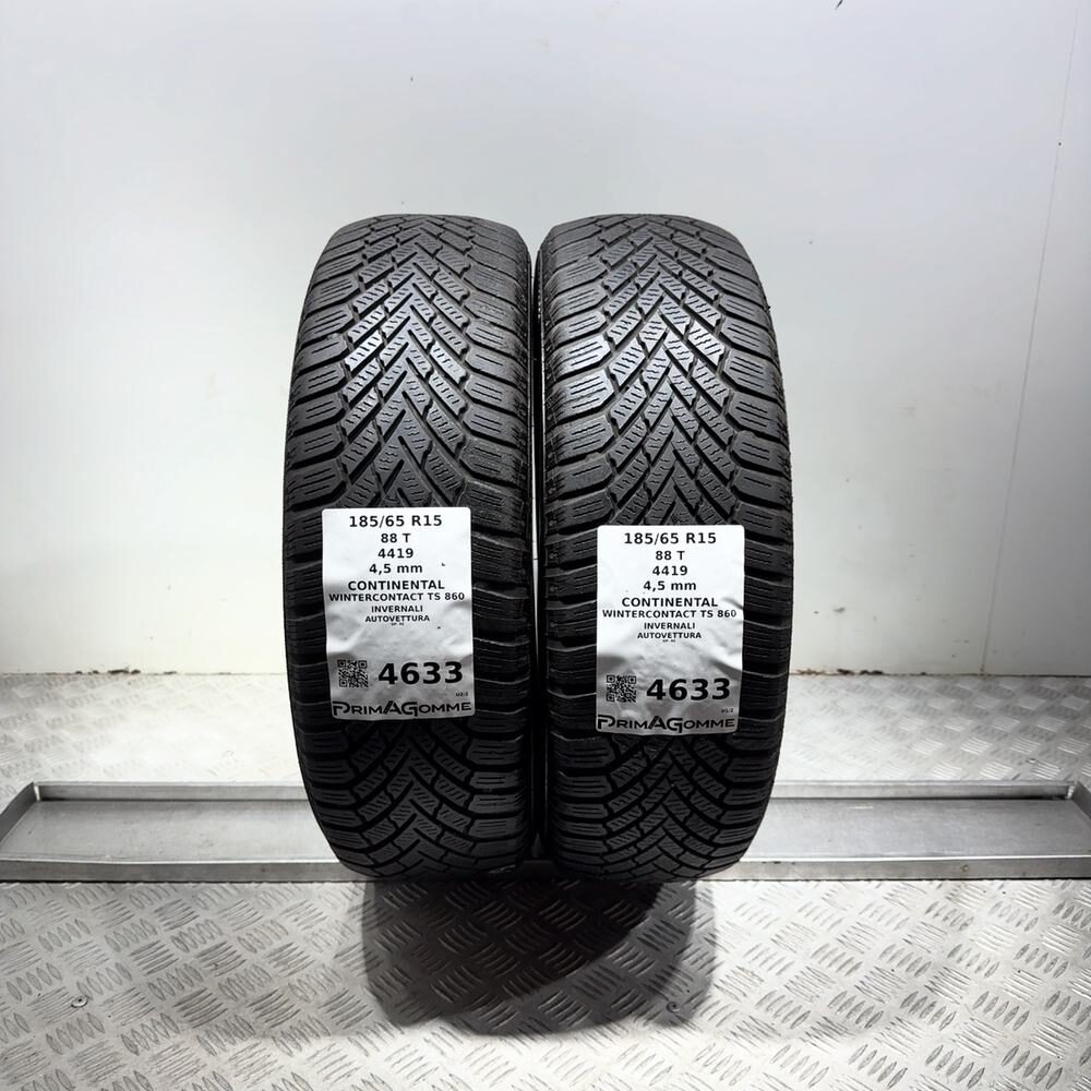 Gomme Usate 185 65 R15 88T Continental Wintercontact TS 860 Invernali