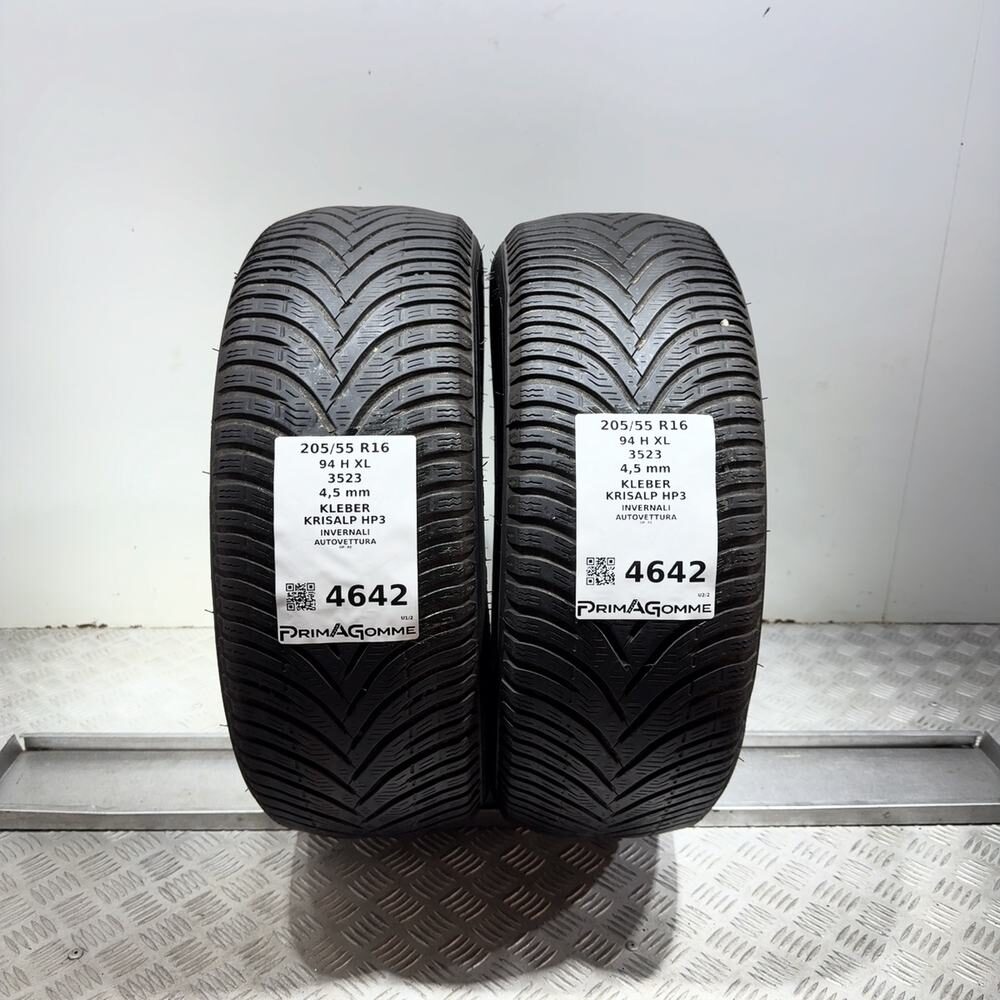 Gomme Usate 205 55 R16 94H XL Kleber Krisalp HP3 Invernali