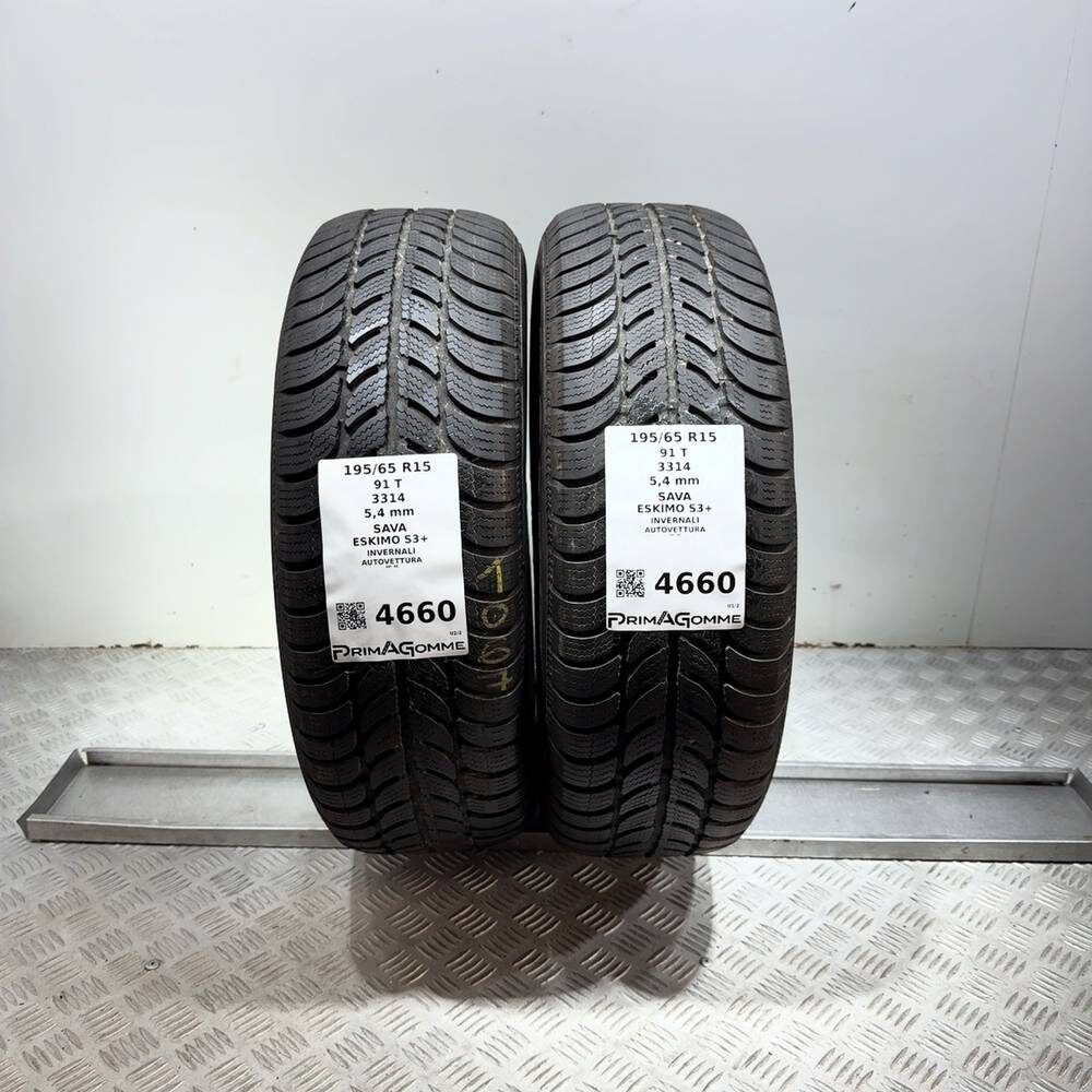 Gomme Usate 195 65 R15 91T Sava Eskimo S3+ 77% Invernali