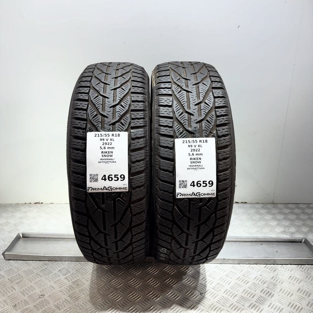 Gomme Usate 215 55 R18 99V XL Riken Snow 80% Invernali