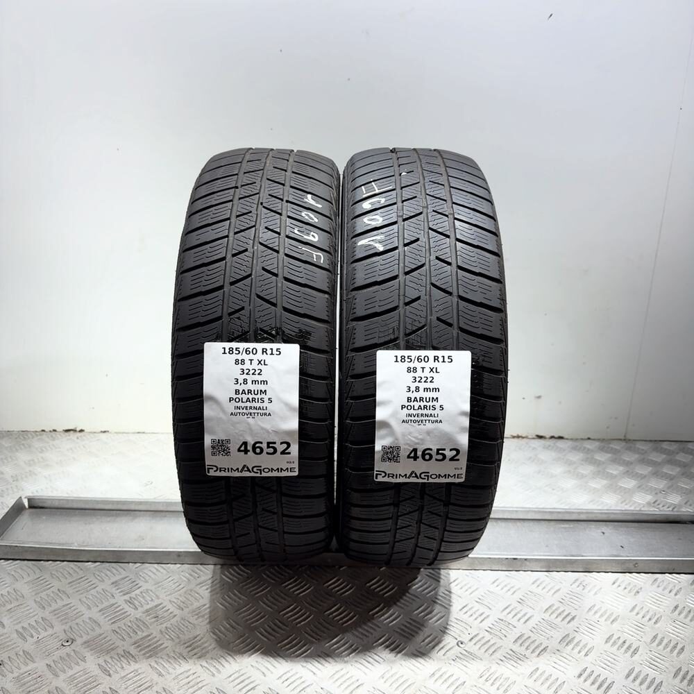 Gomme Usate 185 60 R15 88T XL Barum Polaris 5 Invernali