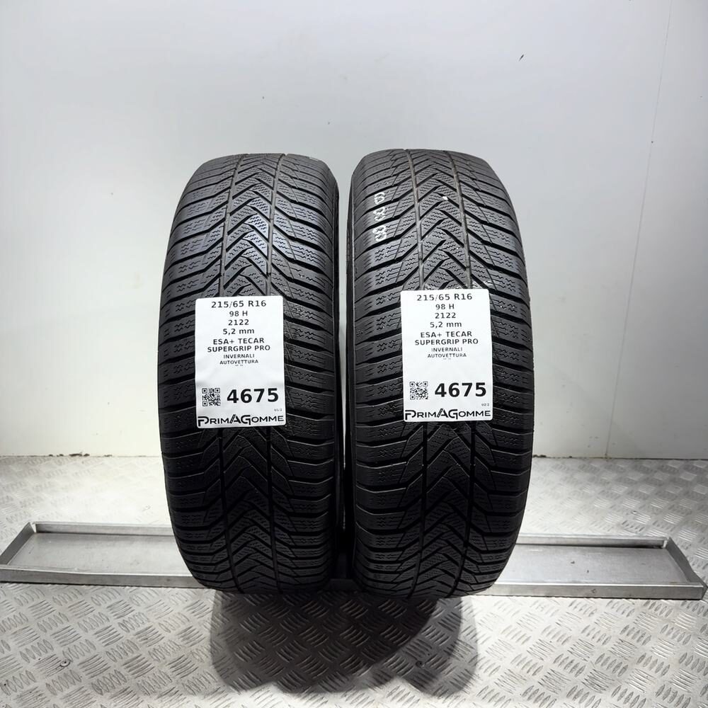 Gomme Usate 215 65 R16 98H Esa+ Tecar Supergrip Pro 74% Invernali