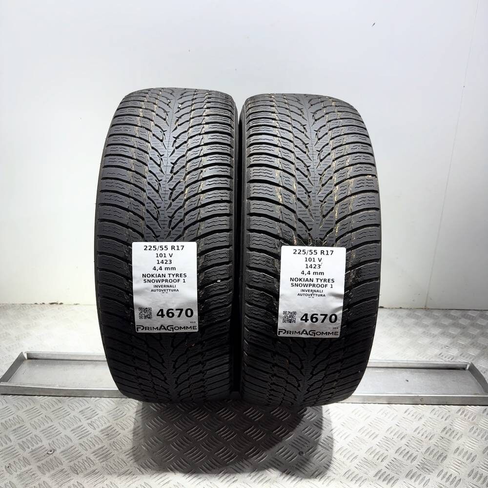 Gomme Usate 225 55 R17 101V Nokian Tyres Snowproof 1 Invernali