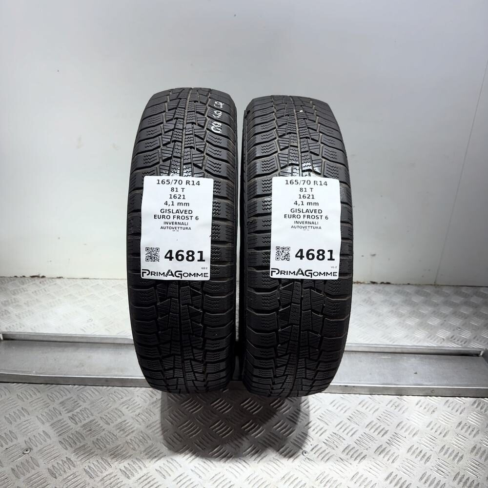 Gomme Usate 165 70 R14 81T Gislaved Euro Frost 6 Invernali