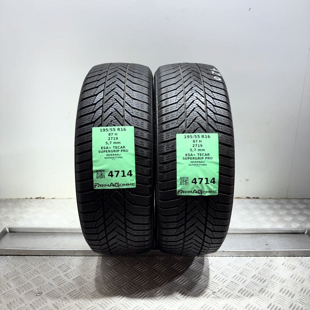 Gomme Usate 195 55 R16 87H Esa+ Tecar Supergrip Pro 81% Invernali