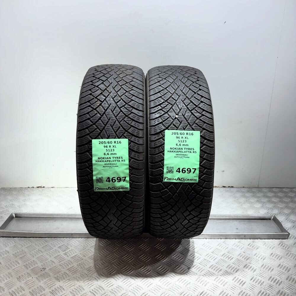 Gomme Usate 205 60 R16 96R XL Nokian Tyres Hakkapeliitta R5 94% Invernali