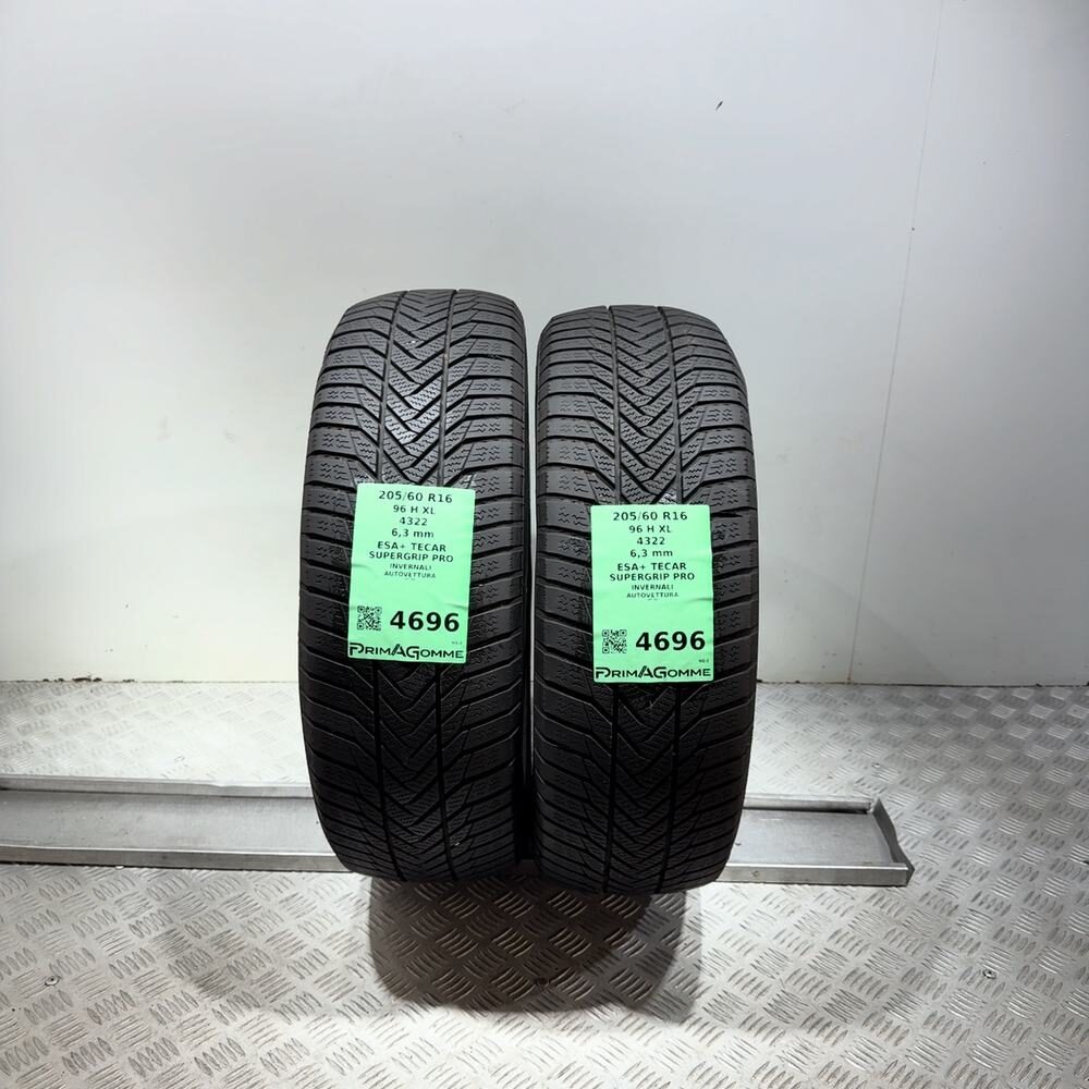 Gomme Usate 205 60 R16 96H  XL Esa+ Tecar Supergrip Pro 90% Invernali
