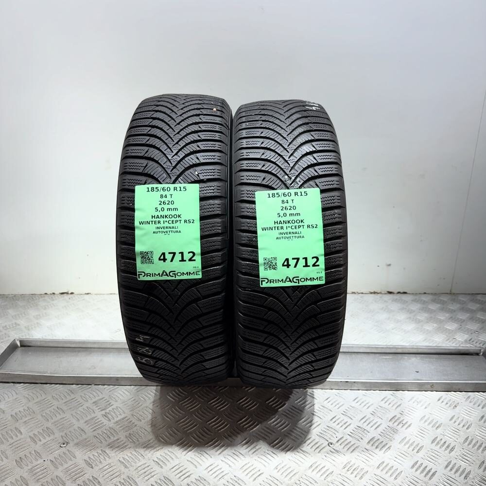 Gomme Usate 185 60 R15 84T Hankook Winter I*Cept RS2 71% Invernali