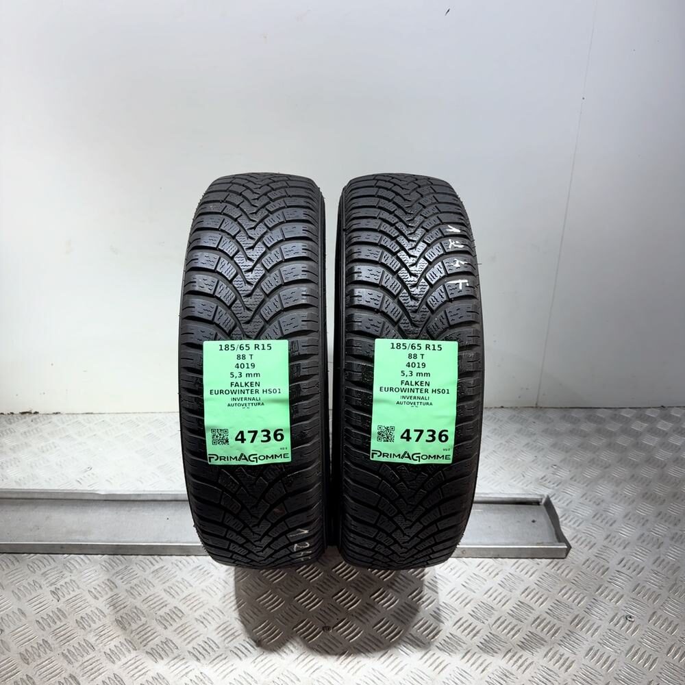 Gomme Usate 185 65 R15 88T Falken Eurowinter HS01 76% Invernali