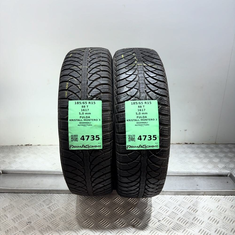 Gomme Usate 185 65 R15 88T Fulda Kristall Montero 3 71% Invernali