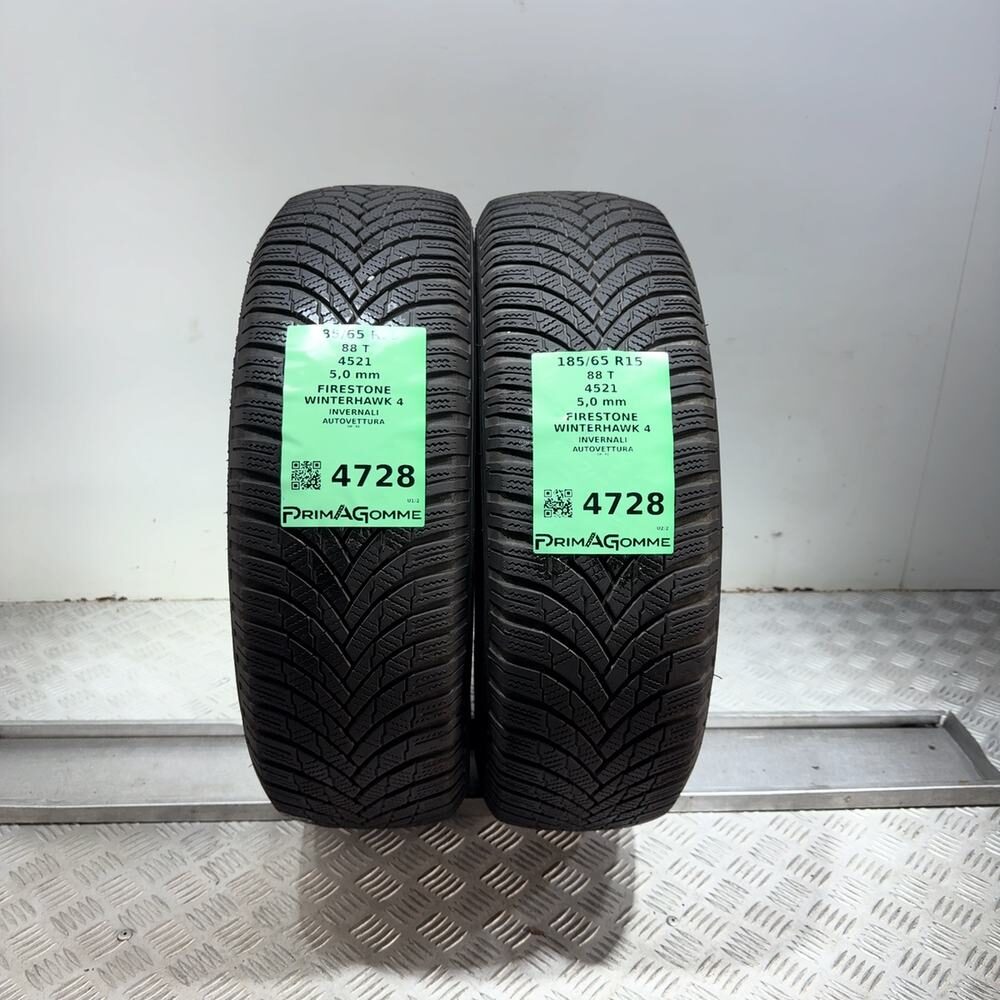 Gomme Usate 185 65 R15 88T Firestone Winterhawk 4 71% Invernali