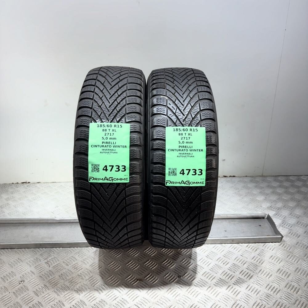 Gomme Usate 185 60 R15 88T XL Pirelli Cinturato Winter 71% Invernali