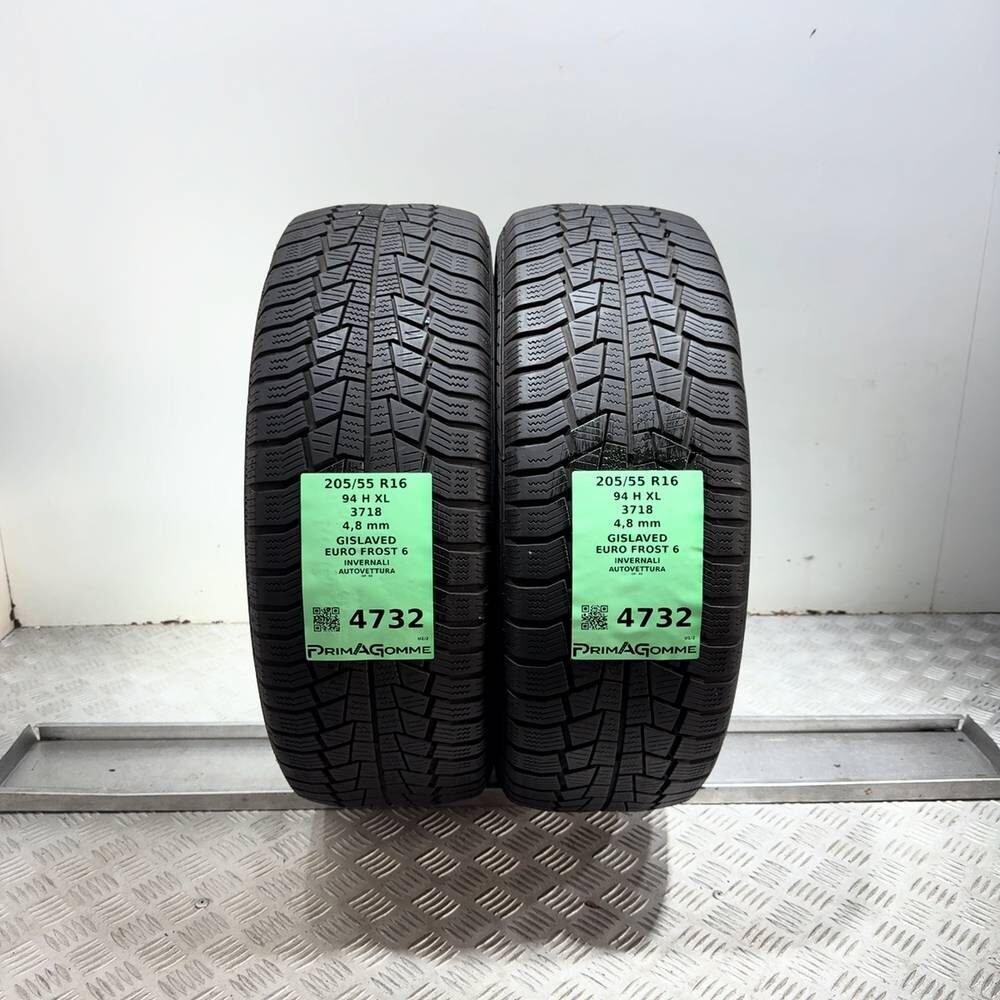Gomme Usate 205 55 R16 XL 94H Gislaved Euro Frost 6 Invernali