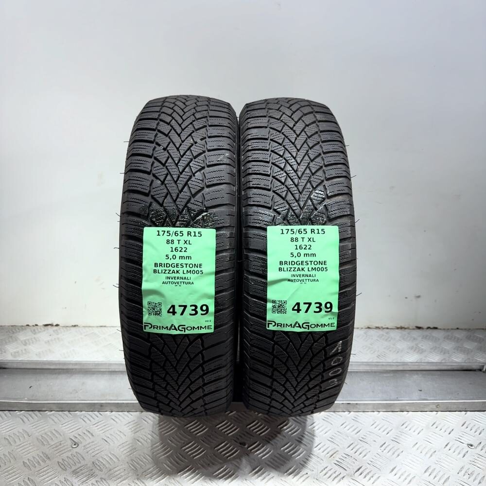 Gomme Usate 175 65 R15 88T XL Bridgestone Blizzak LM005 71% Invernali