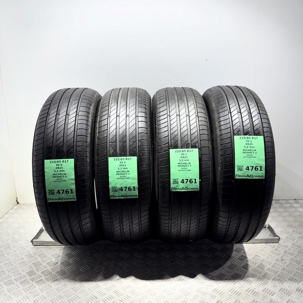 Gomme Usate 215 65 R17 99V Michelin Primacy 4 74% Estive