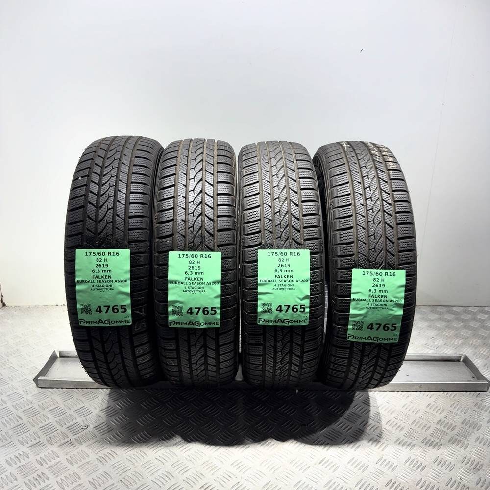 Gomme Usate 175 60 R16 82H Falken Euroall Season AS200 90% 4 Stagioni