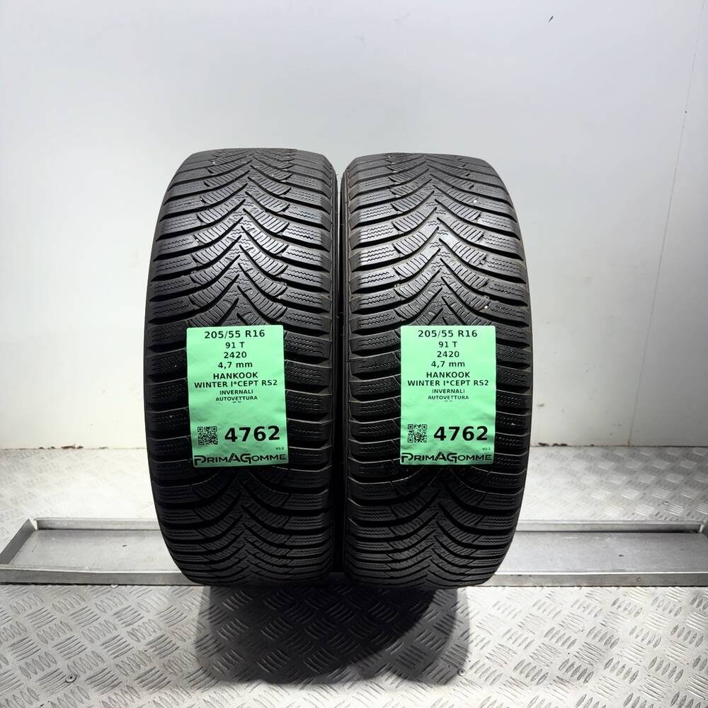 Gomme Usate 205 55 R16 91T Hankook Winter I*Cept RS2 Invernali