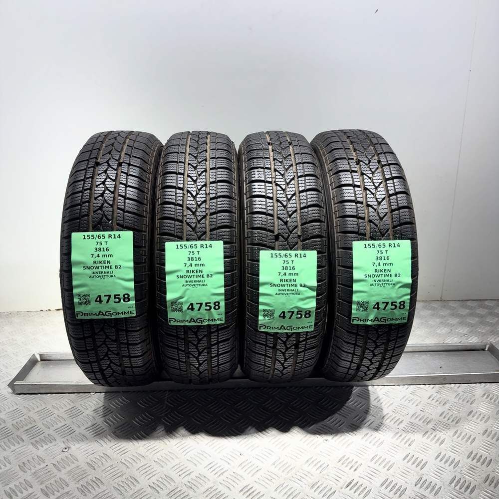 Gomme Usate 155 65 R14 75T Riken Snowtime B2 98% Invernali