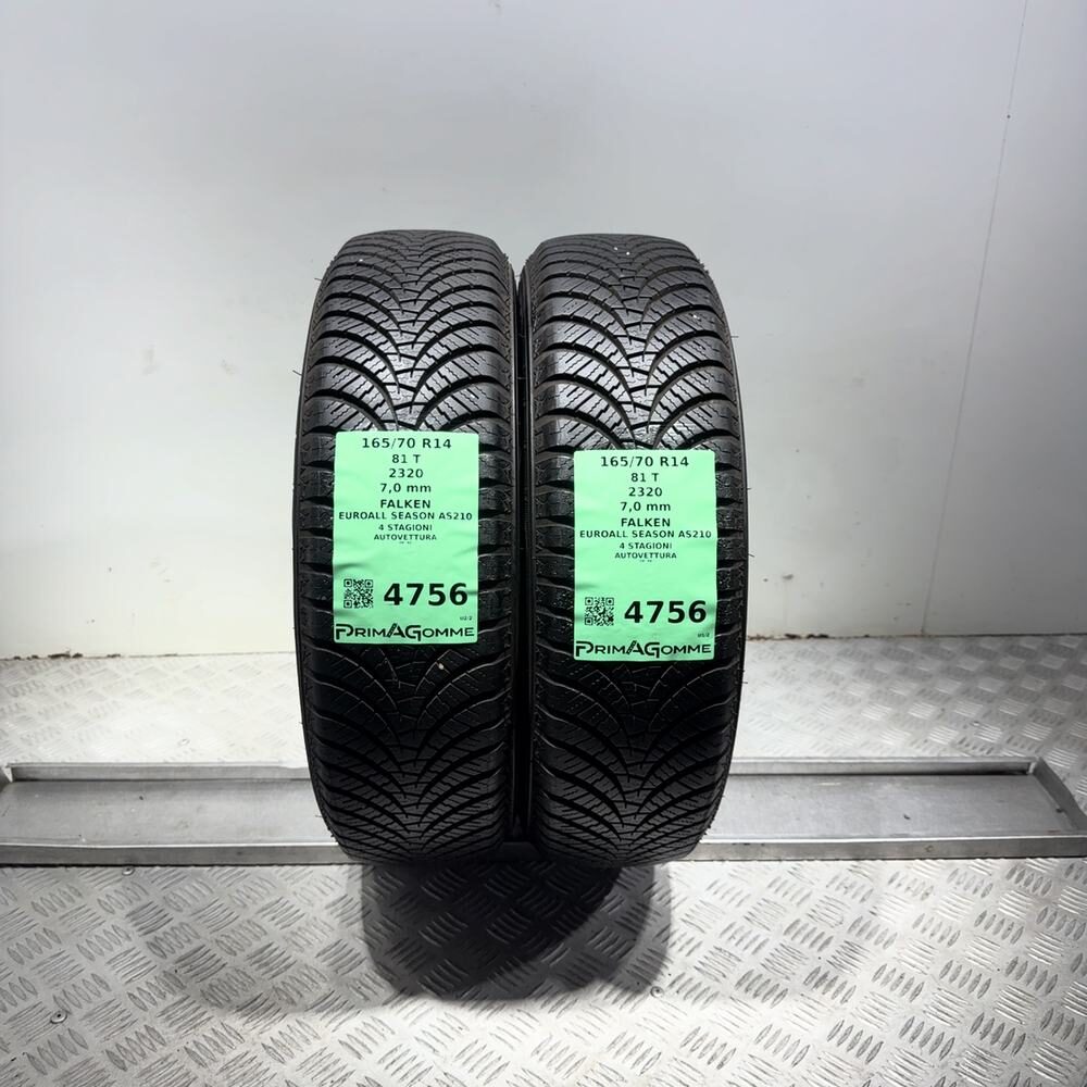 Gomme Usate 165 70 R14 81T Falken Euroall Season AS210 98% 4 Stagioni