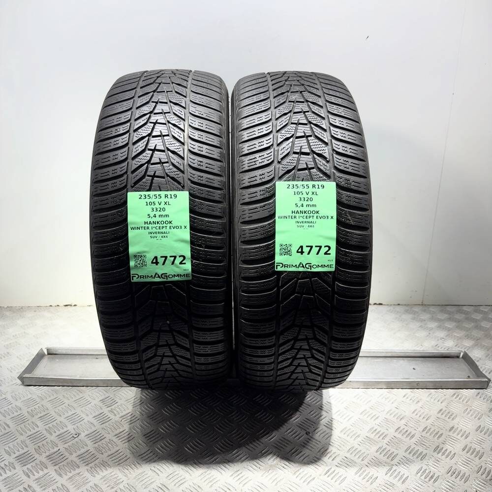 Gomme Usate 235 55 R19 105V XL Hankook Winter I*Cept Evo3 X 77% Invernali