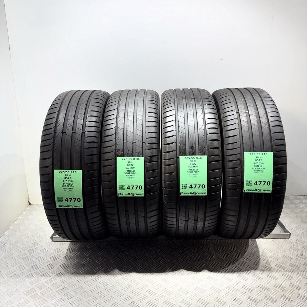 Gomme Usate 225 55 R18 98H Pirelli Scorpion 81% Invernali