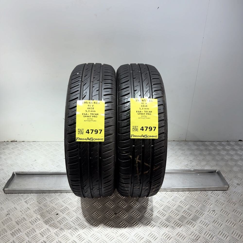 Gomme Usate 195 65 R15 91V Esa+ Tecar Spirit Pro 76% Estive