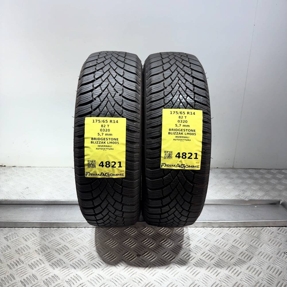 Gomme Usate 175 65 R14 82T Bridgestone Blizzak LM005 81% Invernali