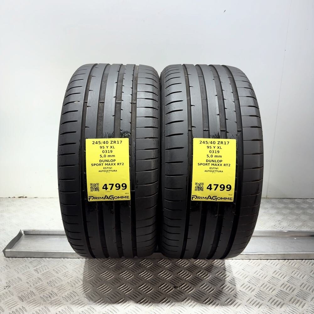 Gomme Usate 245 40 ZR17 95Y XL Dunlop Sport Maxx RT2 71% Estive