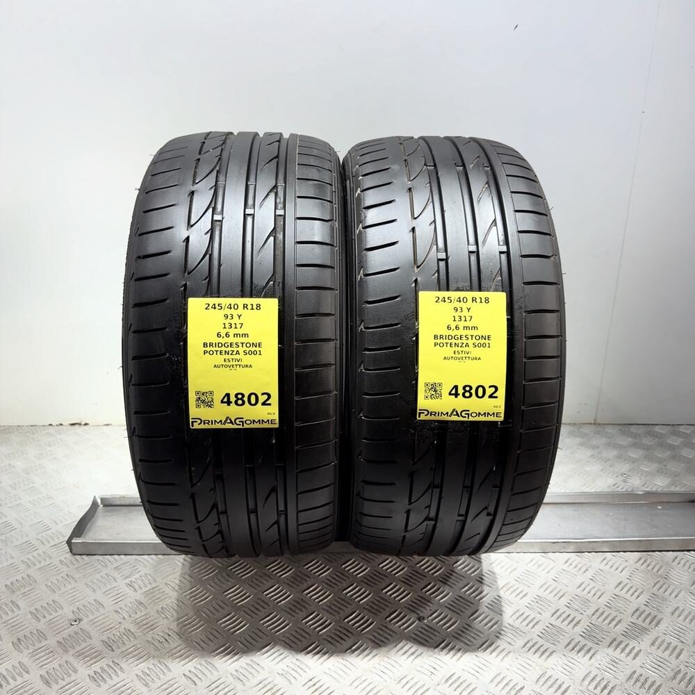 Gomme Usate 245 40 R18 93Y Bridgestone Potenza S001 94% Estive