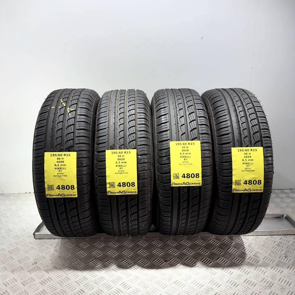 Gomme Usate 195 60 R15 88H Pirelli P7 93% Estive