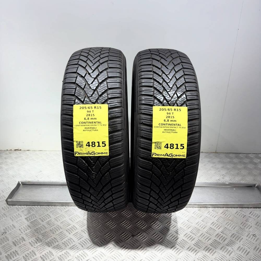 Gomme Usate 205 65 R15 94T Continental Contiwintercontact TS 850 97% Invernali
