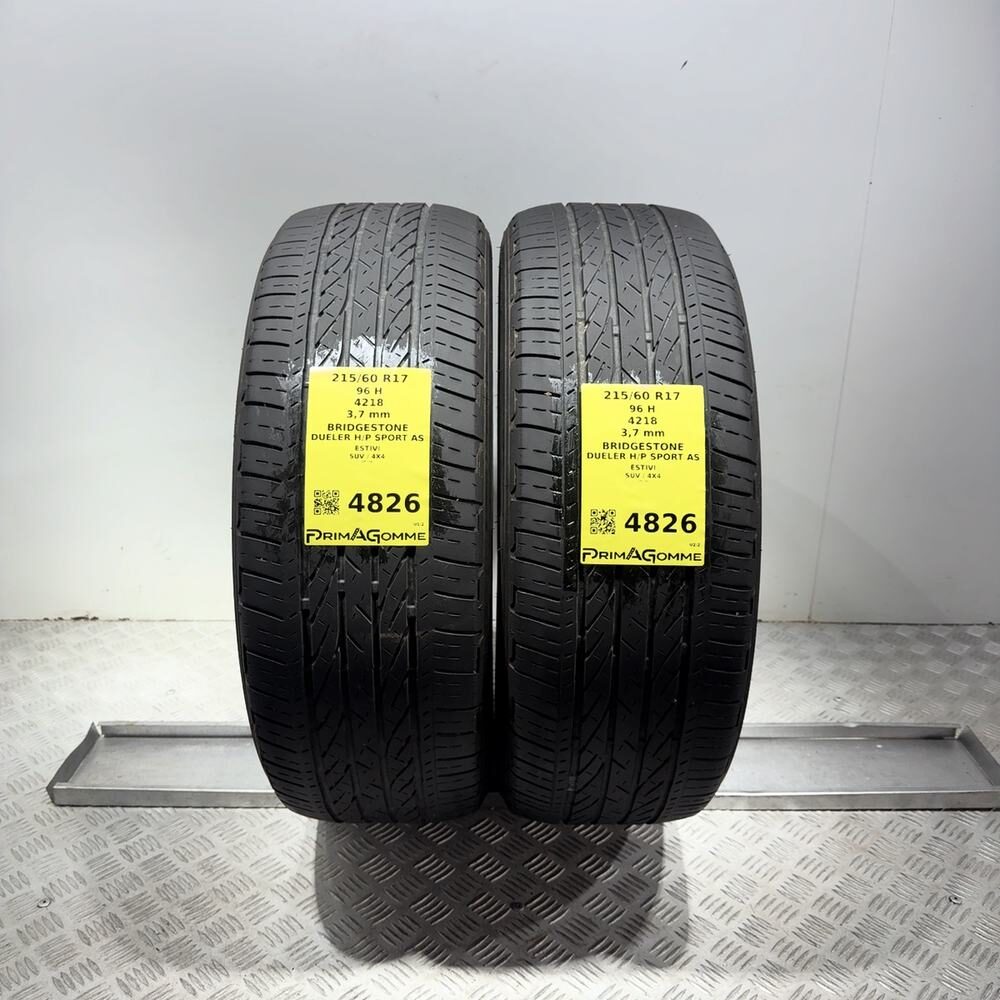 Gomme Usate 215 60 R17 96H Bridgestone Dueler H/P Sport AS Estive