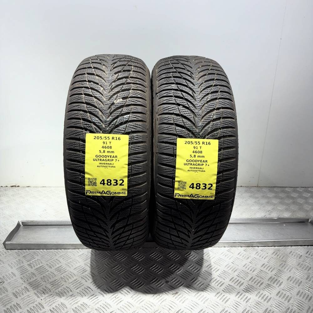 Gomme Usate 205 55 R16 91T Goodyear Ultragrip 7+ 83% Invernali