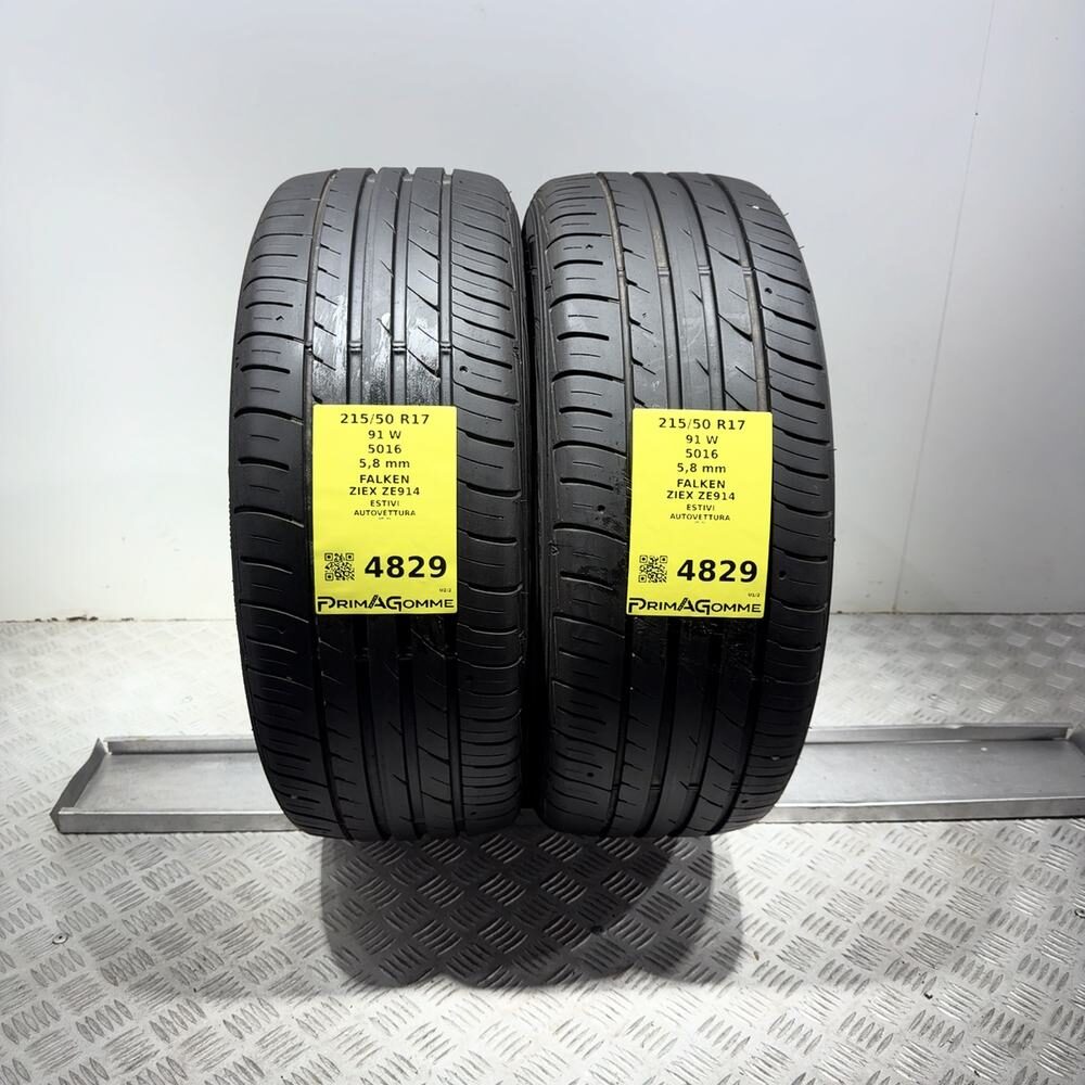 Gomme Usate 215 50 R17 91W Falken Ziex ZE914 83% Estive