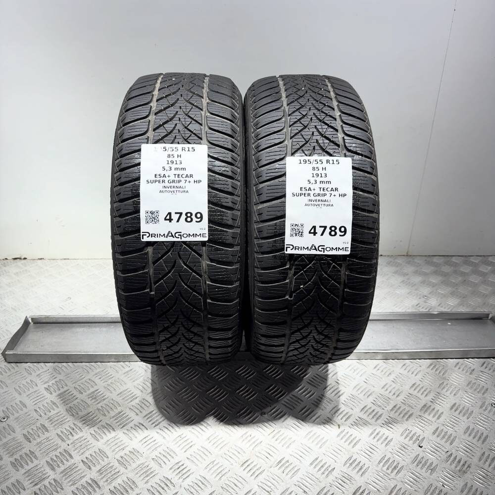 Gomme Usate 195 55 R15 85H Esa+ Tecar Super Grip 7+ HP 76% Invernali