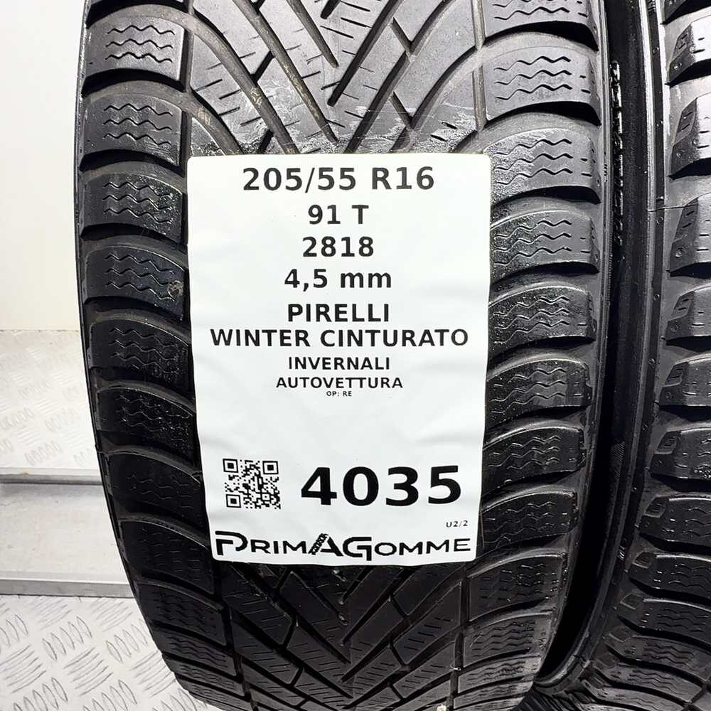 Gomme Usate 205 55 R16 91T Pirelli Winter Cinturato Invernali - immagine 3