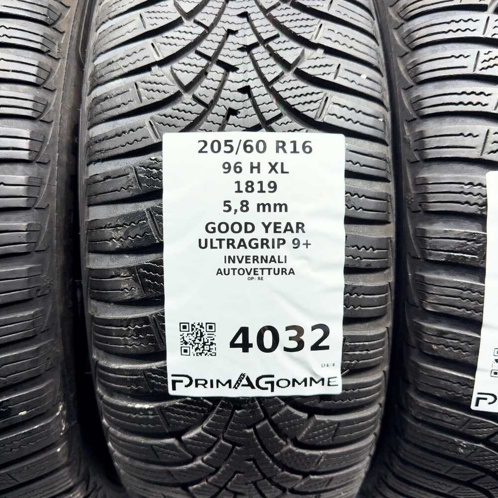 Gomme Usate 205 60 R16 96H XL GoodYear Ultragrip 9+ 83% Invernali - immagine 3