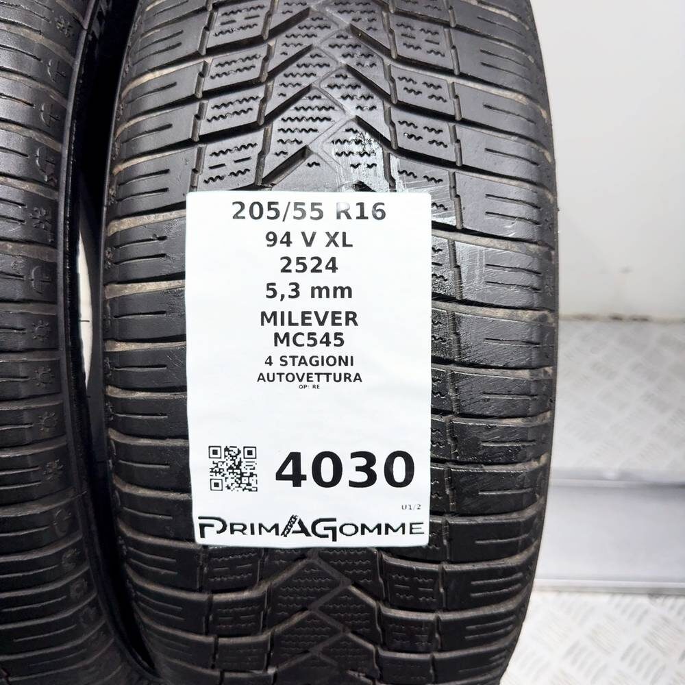 Gomme Usate 205 55 R16 94V XL Milever MC545 76% 4 Stagioni - immagine 3