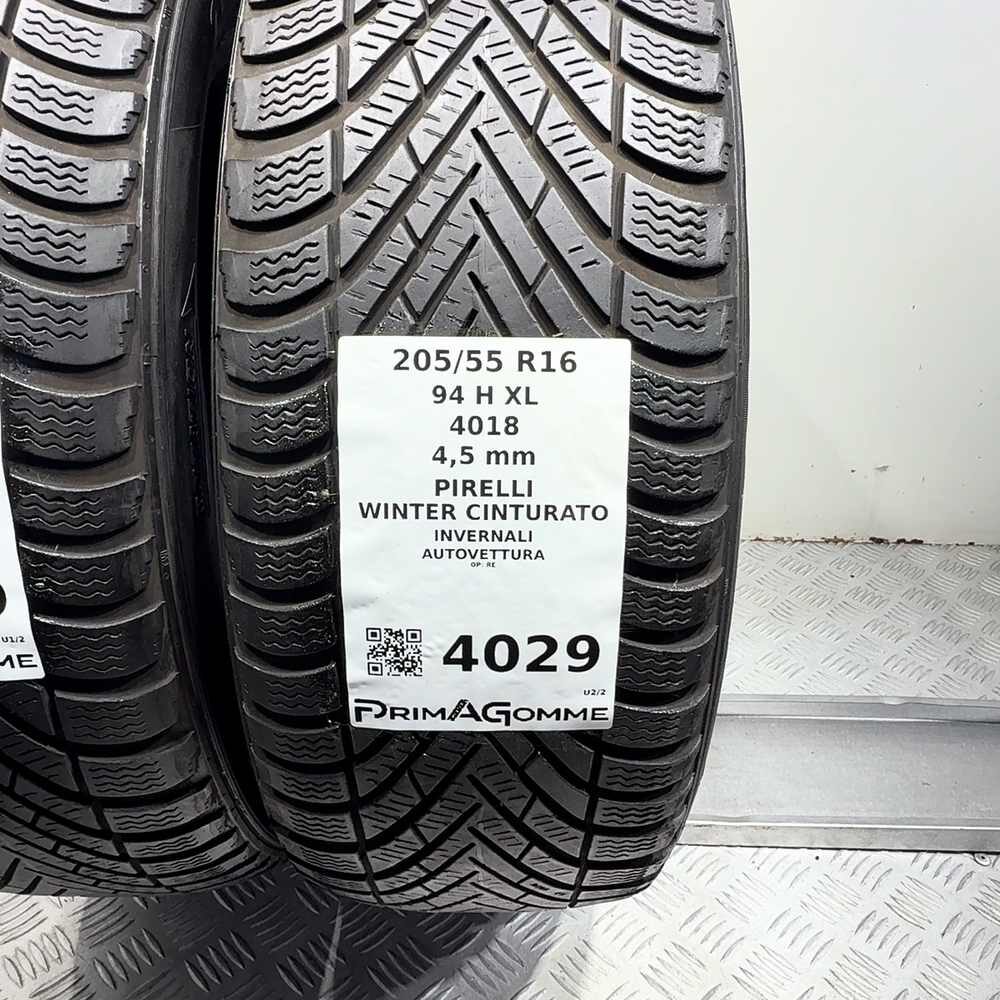 Gomme Usate 205 55 R16 94H XL Pirelli Winter Cinturato Invernali - immagine 3