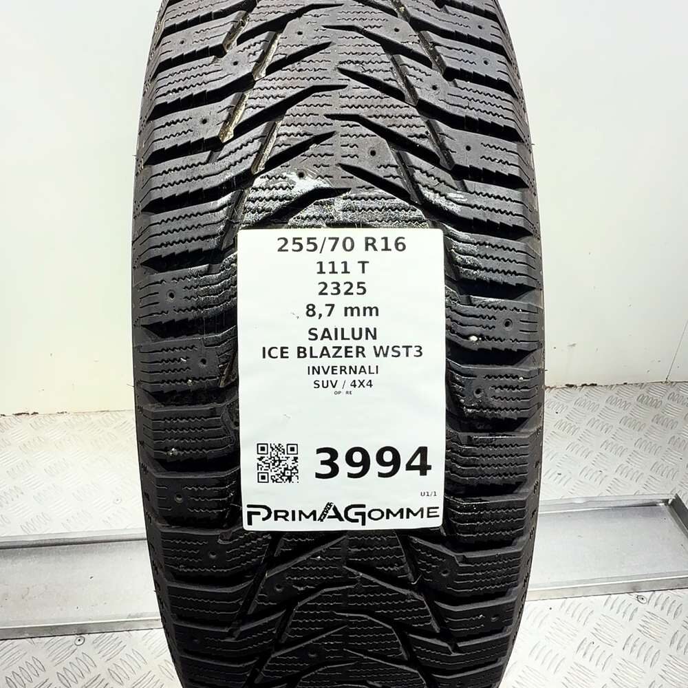 Gomma Usata 255 70 R16 111T Sailun Ice Blazer Wst3 98% Invernale - immagine 3