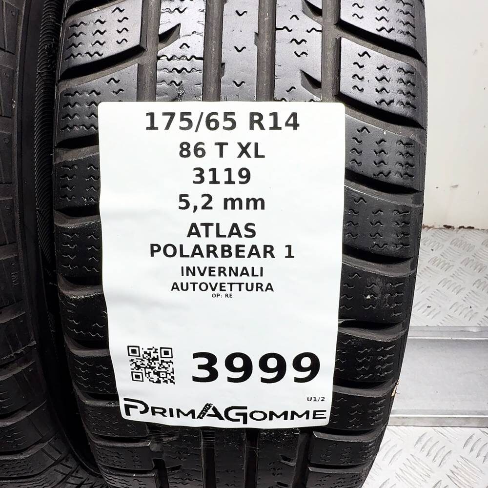Gomme Usate 175 65 R14 86T XL Atlas Polarbear 1 74% Invernali - immagine 3